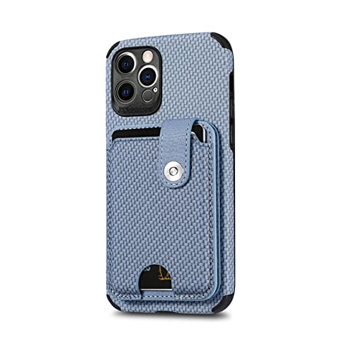 Étui portefeuille en fibre de carbone antichoc : protégez votre iPhone 11 Pro Max des chutes