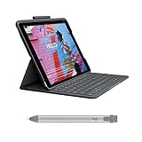 Logitech Slim Folio Keyboard Case for iPad (7th gen - 2019 | 8th gen - 2020 | 9th gen - 2021) +...