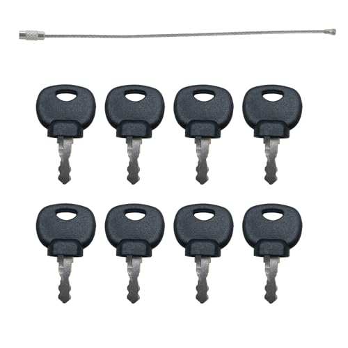 GAOHOU 8pcs Construcción Maquinaria 14607 Llave de Encendido Compatible con JCB Bobcat Bomag Manit Excavadora Rodillo Carretilla Elevadora Carretilla de Ruedas Maquinaria Pesada