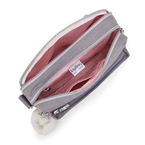 Image of Kipling Women's Abanu Medium Crossbody Bag, Lightweight, Adjustable Nylon Waist Pack with Multi-Compartment Zip Pockets