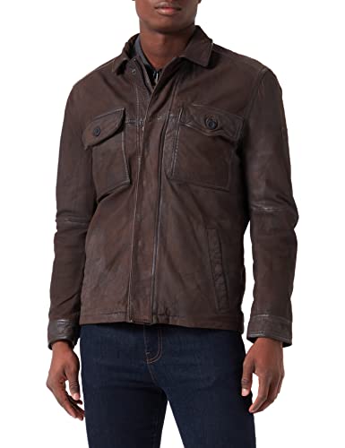 Preisvergleich Produktbild camel active Herren 431210 / 8L16 Leather Blouson, Brown, 106