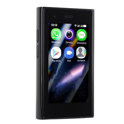 Dpofirs ミニスマートフォン、4Gロック解除携帯電話デュアルSIM Android 8.1、2MPフロント5MP背面カメラ、クアッドコアWiFi小さな携帯電話の3インチ画面を毎日 (黒)