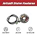 Jetunit Stator For Kawasaki Jet-Ski 650 SX X2 SX TS 1986-1996 21003-3718 21003-3716,21003-3719,21003-3707,21003-3708,21003-3702,21003-3710 21003-3717