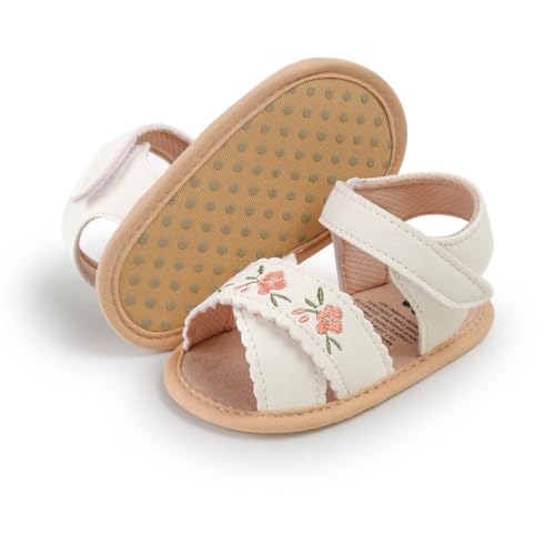 Image of Infant Baby Girls Boys Summer Sandals Premium Unisex Non Slip Rubber Soft Sole Breathable Toddler First Walker Outdoor Beach Shoes