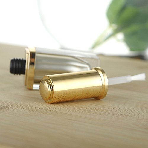 Miniatura 5 de 2 botellas de esmalte de uñas acrílicas de alta calidad, 0.3 fl oz0.34 onzas, transparente, vacío, recargable, contenedor de manicura, capa