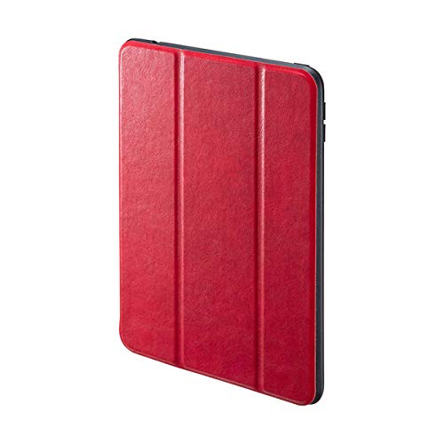 サンワサプライ iPad mini 2019 Apple Pencil収納ポケット付きケース  レッド PDA-IPAD1414R