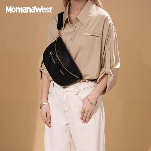Montana West Crossbody Bags for Women Bum Bag Sling Purse with Adjustable Strap2