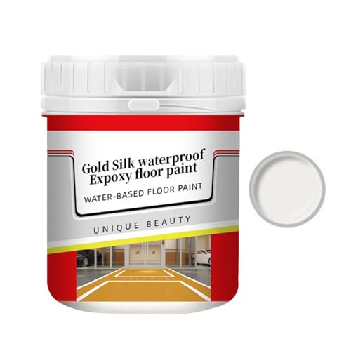 GkgWuxf Pintura epoxi para pisos, pintura antideslizante a base de agua, para uso interior y exterior, bloquea el aire y el agua, pintura epoxi para carreteras residenciales