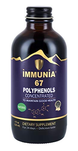 Elderberry Concentrate with Wild Blueberry, Black Currant, Antioxidant Supplement. Concentrate of polyphenols. Synergy of 67 antioxidants. 24 Days/Bottle. Delicious Taste.