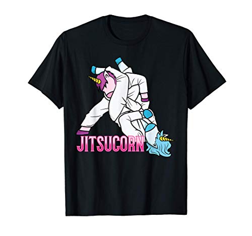 Jitsucorn Unicorn Funny Jiu Jitsu Combat BJJ MMA Girl Gift Camiseta
