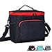 Sac Isotherme Repas, Grande Capacité Lunch Bag du Imperméable, Sac Glaciere Portable avec Bandoulière Réglable, Sac Repas Isotherme pour Femme Homme Bureau Travail et École Enfant Pique-Nique (Noir)
