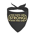 1 Piece The Farts Are Strong With This One Dog Bandana Funny Dog Mom Gift (Are Strong With D)