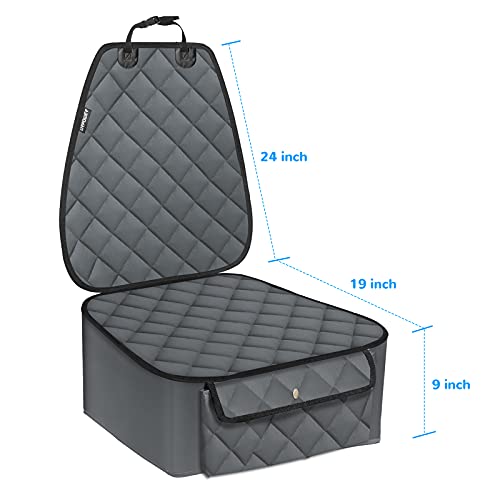 Image of URPOWER Dog Front Seat Cover for Cars, 100% Waterproof Nonslip Pet Car Seat Protector, Quilted & Durable Padded Dog Seat Covers for Cars, Trucks & SUVs