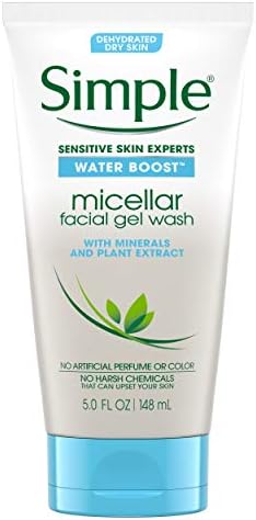 Simple Water Boost Micellar Facial Gel Wash Sensitive Skin 5 oz