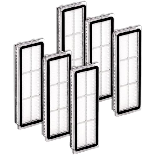 HEPA Filter Replacement Part, Compatible With Xiaomi Robot Vacuum X20+, X20 Plus, S20+, S10 Plus, S10+ & Compatible With Dreame L10s Ultra, L10s Pro, L10 Ultra(6PCS Filters)