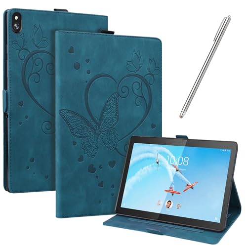 JayModCase Funda para Lenovo Tab M10 TB-X605F/TB-X605L/TB-X505F/TB-X505L, PU Protectora Carcasa con...
