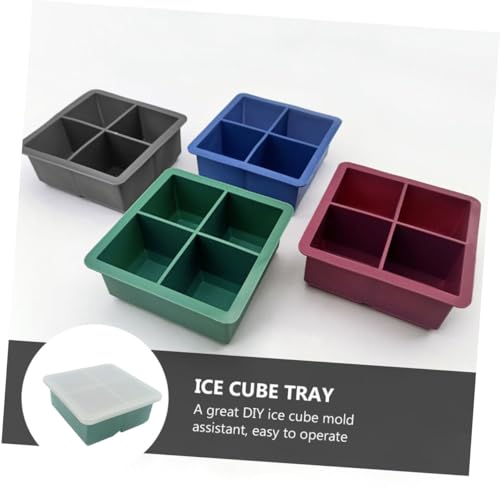 BESPORTBLE Bandeja de Hielo de Silicona con Tapa miniatura 4