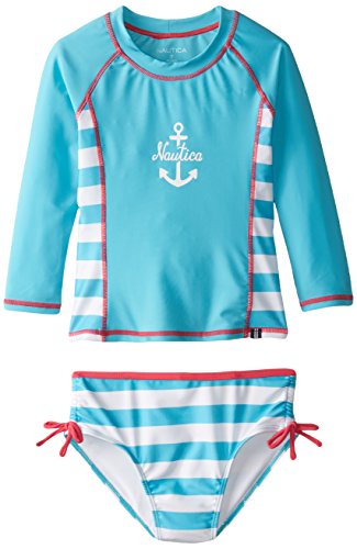 Nautica Girls' Rashguard Swim Set