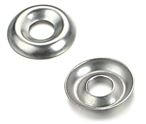 No. 6 Screw Cup Washers A2 Stainless Steel To Fit Countersunk Screws/Bolts – 100 Pack