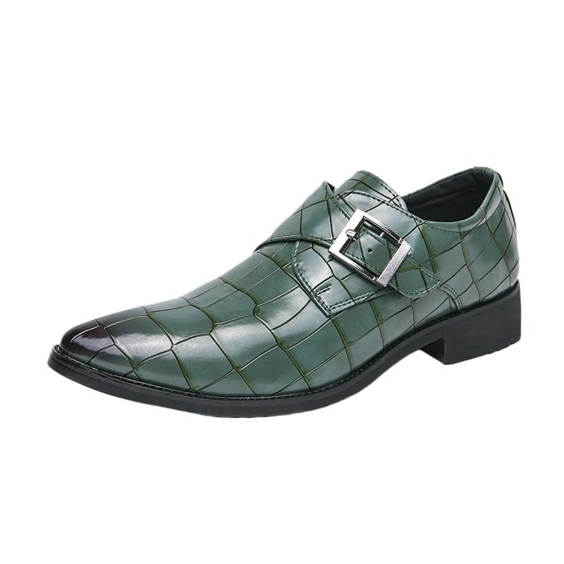 Slip on Men Dress Shoes Men Oxfords Fashion Business Dress Men Shoes Classic Men's Suits Shoes Hasp Formal Leather Shoes for Men