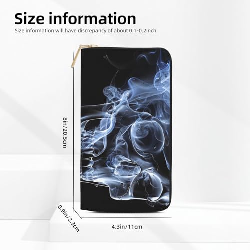 Skull Printed Long Wallet for Women Men Cute Coin Purse with Card Holder4