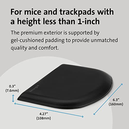 Image of Kensington ErgoSoft Wrist Rest for Slim Mouse /Trackpad, Black (K52803WW) (Pack of 6)