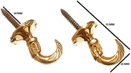 16 X Egyptian-Inspired Brass Curtain Tie Backs, 30mm - Set of 2