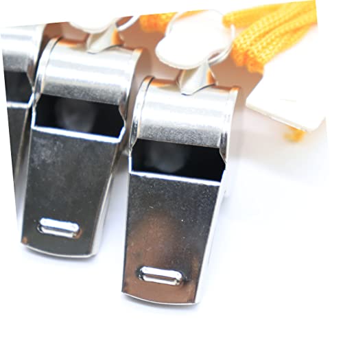 Silbatos de acero con cuerda paquete de 3 unidades miniatura 3