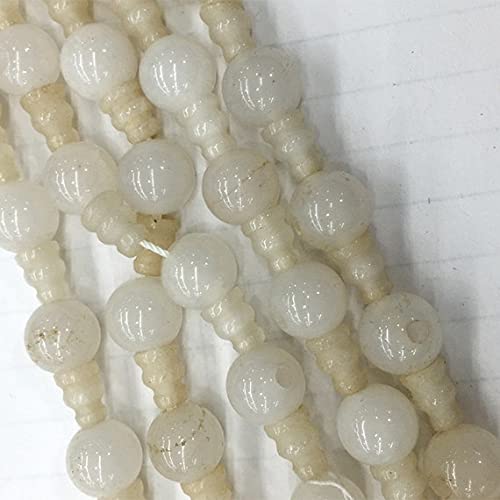 Perles bouddha trois voies en jade pour réparer un mala cassé sans forcer le fil dans le trou