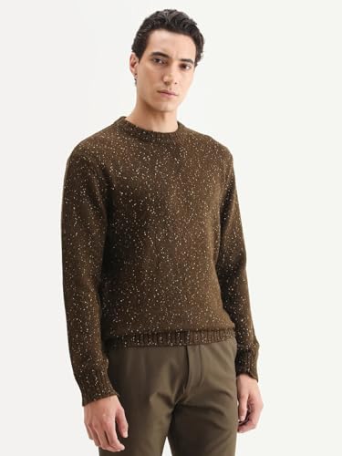 Image of Rare Rabbit Regular fit Speckled Print Sweater