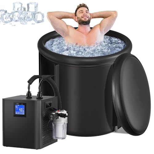 【SOLUZIONE PROFESSIONALE PER IL RECUPERO】Il nostro refrigeratore d'acqua fredda integrato è progettato per atleti e appassionati di fitness per favorire il recupero muscolare post-allenamento, ridurre l'infiammazione e alleviare lo stress. Goditi la terapia dell'acqua fredda a casa, in palestra, all'aperto o presso la tua struttura di allenamento. Durante il caldo estivo estremo, consigliamo di aggiungere ghiaccio per accelerare il processo di raffreddamento.