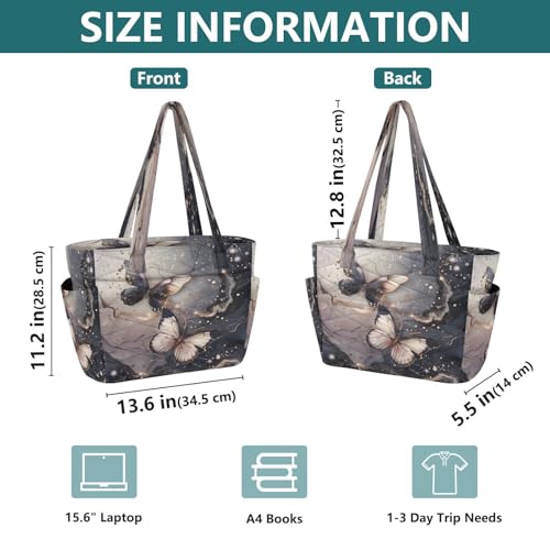Bolso tote para mujer, ligero y con compartimentos, ideal para viaje y trabajo miniatura 5