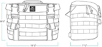 Biltwell Exfil-18 Black Motorcycle Saddlebags