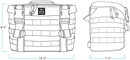 Biltwell Exfil-18 Black Motorcycle Saddlebags