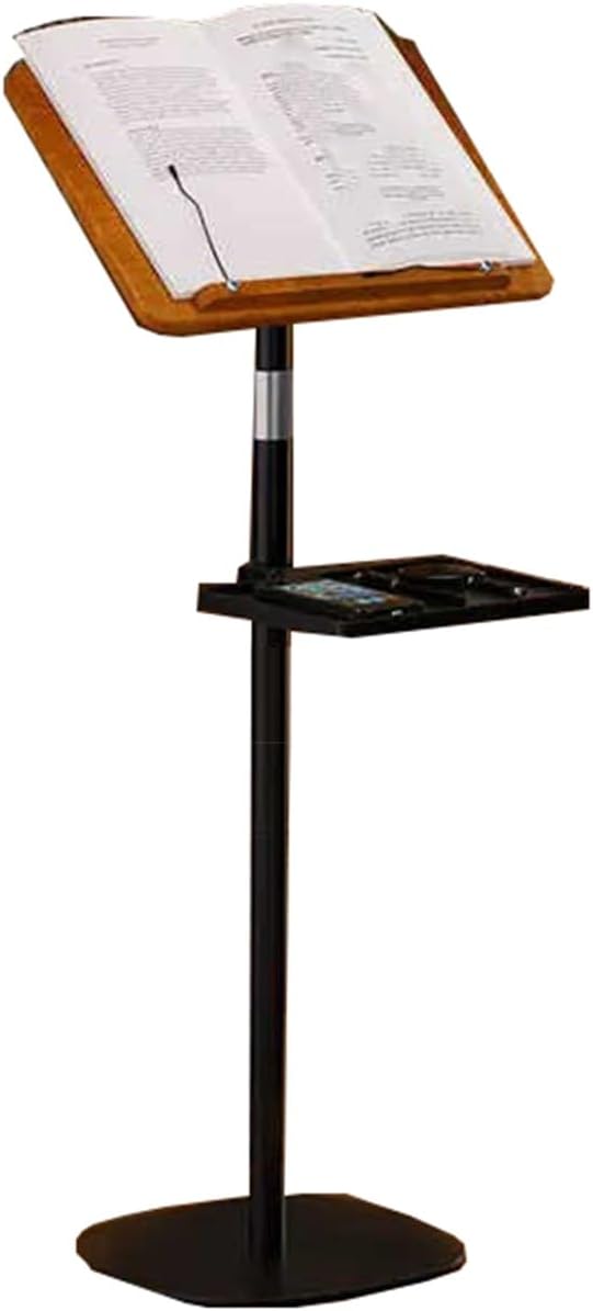 Floor Standing Music Holder with Tray, Reading Rack, 5kg Load Capacity for Office and Conference Room