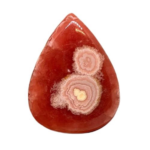 Rhodochrosite cabochon poire pour la fabrication de bijoux bague pendentif et collier DIY