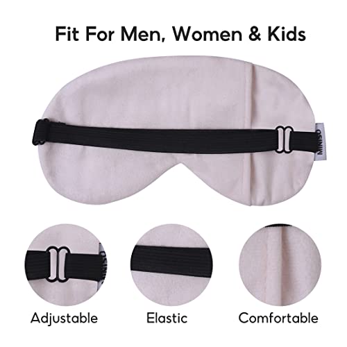 Image of MINISO Eye Mask for Sleeping, Super Soft Cozy Adjustable Strap Sleeping Eye Mask, Blindfold for Travelling, Night Sleeping and Nap, Leopard