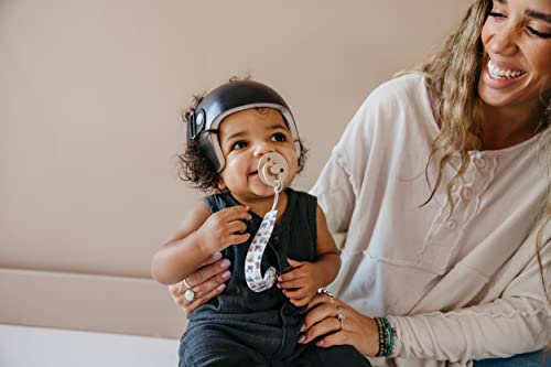 Image of Copper Pearl 3-Pack Pacifier Holders: Premium Knit Binky Clips for Baby Girls and Boys - Stylish Stainless Steel Design for Secure No-Drop Attachment - Diesel