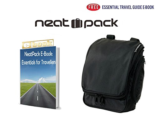 Neatpack Compact Hanging Toiletry Bag And Organizer, Water Resistant With Mesh Pockets (Graphite) #TOP5