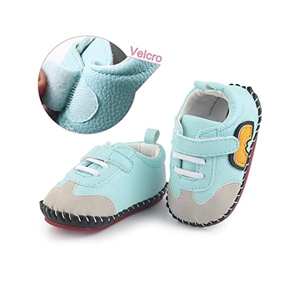 Babyschuhe Mädchen Jungen Kleinkind Schuhe PU Leder Harte Sohle Walking Sneakers Baby Gummisohlen Neugeborene Cartoon… – Bild 4