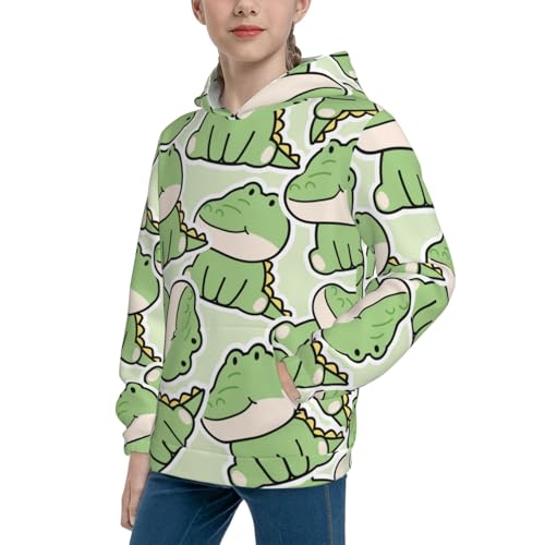 Cute Crocodile Kid Hoodies Boys Sweatshirts Girls Pullover with Pocket2