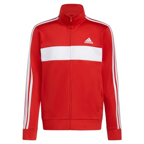 Veste en tricot adidas pour garçon avec fermeture zippée pratique