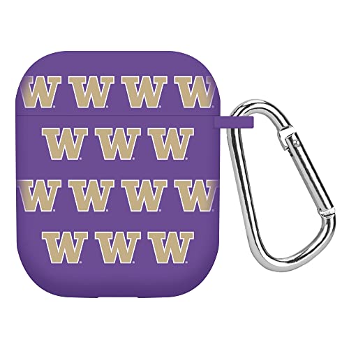 AFFINITY BANDS Washington Huskies HD Case Cover Compatible with Apple AirPods Gen 1 & 2 (Repeating)