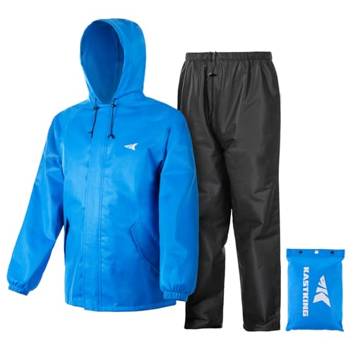 KastKing AquaLite Waterproof Rain Suit for Men and Women, Loose Fit, Lightweight, Durable Outdoor Gear for Fishing, Hiking