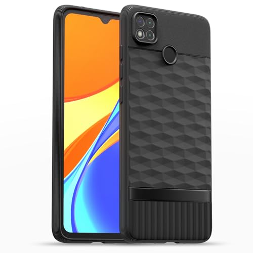 Image of Outlouders Back Cover for Poco C31, Mi Redmi 10A / 10A Sport, Redmi 9 / Redmi 9 Activ / 9C | TPU Soft Surface | Full Camera Protection | Flexible and Stockproof Back Case (Black)