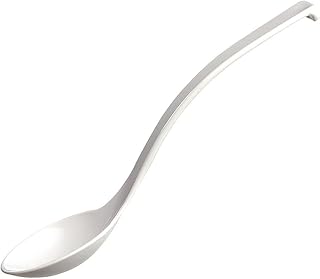 APS 88627 Feinkostlöffel, 6er Set, Ø 6cm, Länge: 23cm SAN, weiß