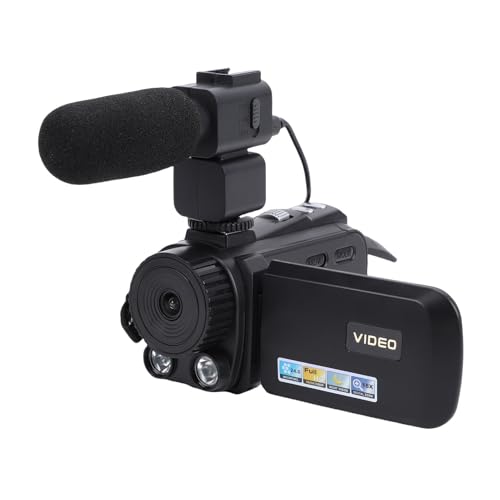 Caméscope vlogging 24MP à écran rotatif 270 degrés et zoom puissant 18X