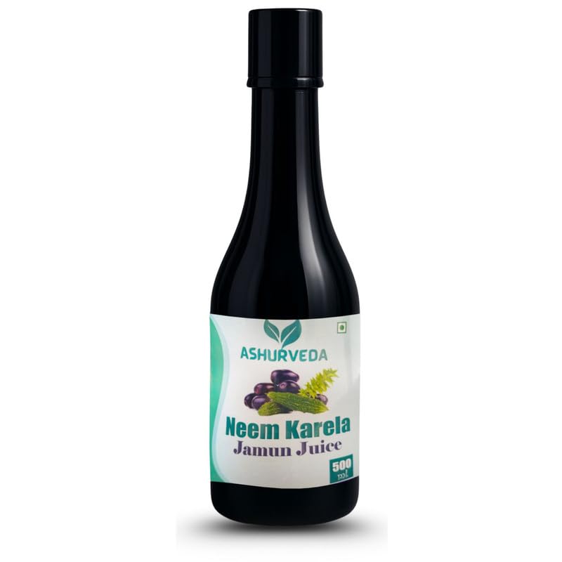 Neem Karela Jamun Juice 500ml | Herbal Wellness Tonic with Natural Nutrients & Antioxidants | Ayurvedic Blend for Internal Cleansing & Immunity Support