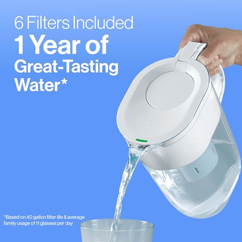 Image of Brita Standard Water Filter for Pitchers and Dispensers,Reduces Copper,Cadmium and Mercury Impurities,Lasts Two Months or 40 Gallons,Includes 6 Filters for Pitchers,(Pack of 4)