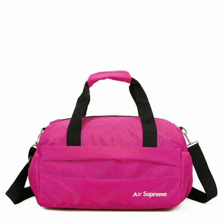 Mens & Womens Small Gym Bag | Lightweight, Waterproof, Shoulder Strap, Travel Friendly Compact Bags (Pink)